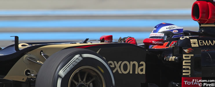 Campeón de la GP2 Series 2013 prueba en Paul Ricard un Lotus de Fórmula 1 gracias a Pirelli
 