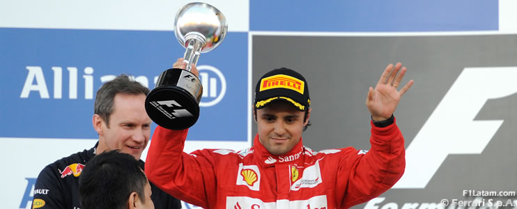 Podium para Massa y mala suerte para Alonso - Reporte Carrera - GP de Japón - Ferrari 