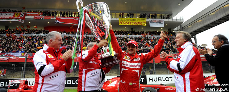 Ferrari le brinda una espectacular despedida al piloto brasilero Felipe Massa
