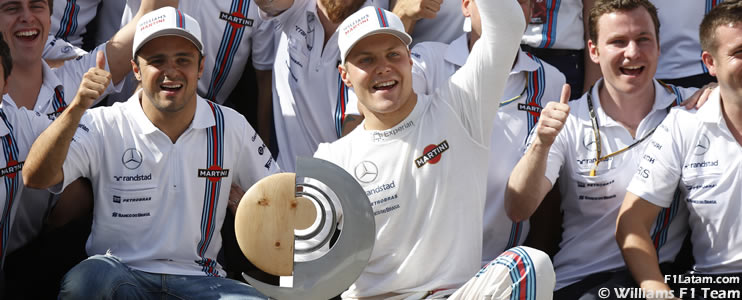 Valtteri Bottas logra su primer podio en la F1 - Reporte Carrera - GP de Austria - Williams
 