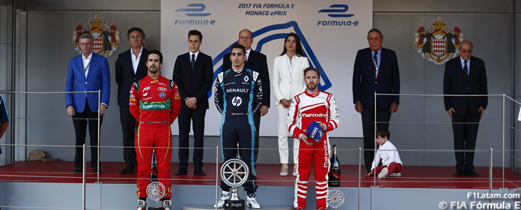 Buemi se lleva la victoria tras cerrado final en el ePrix de Mónaco de FIA Fórmula E 