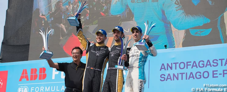 Jean-Eric Vergne logró la victoria en el E-Prix de Santiago de Chile