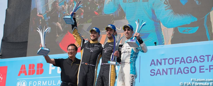 Jean-Eric Vergne logró la victoria en el E-Prix de Santiago de Chile 