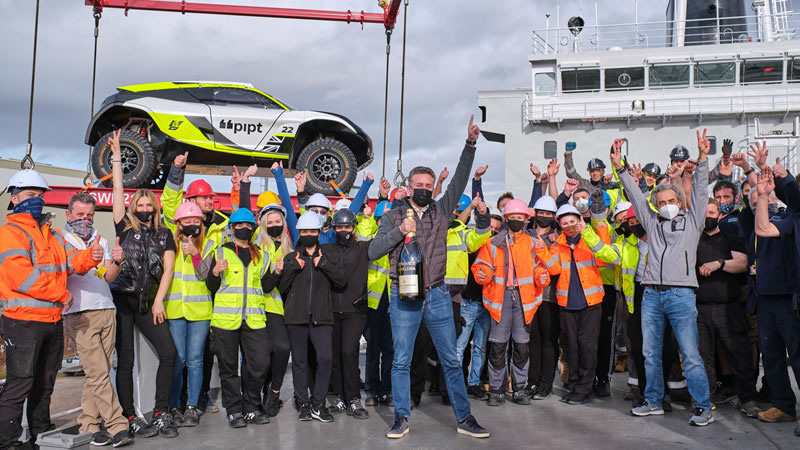 El barco de Extreme E está listo para partir hacia la primera carrera de los eléctricos off-road 