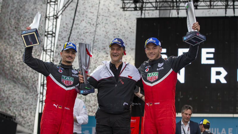 Primera victoria de Porsche en Fórmula E con doblete de Wehrlein y Lotterer en México