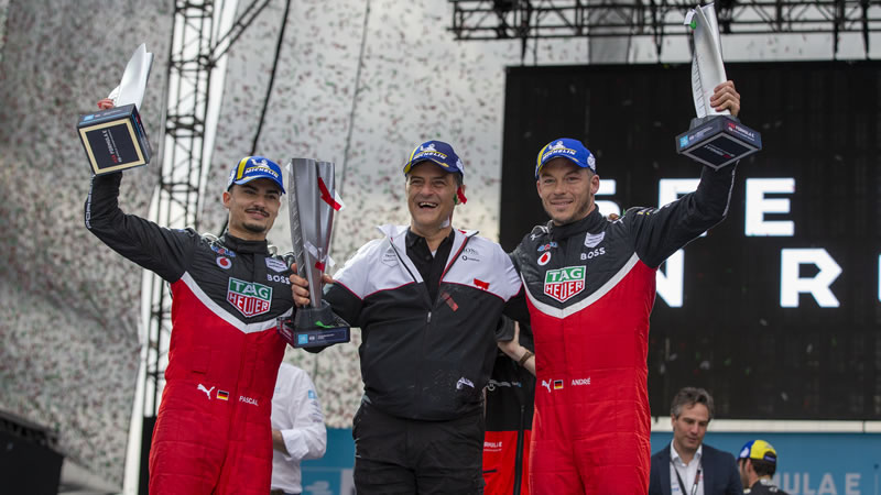 Primera victoria de Porsche en Fórmula E con doblete de Wehrlein y Lotterer en México 