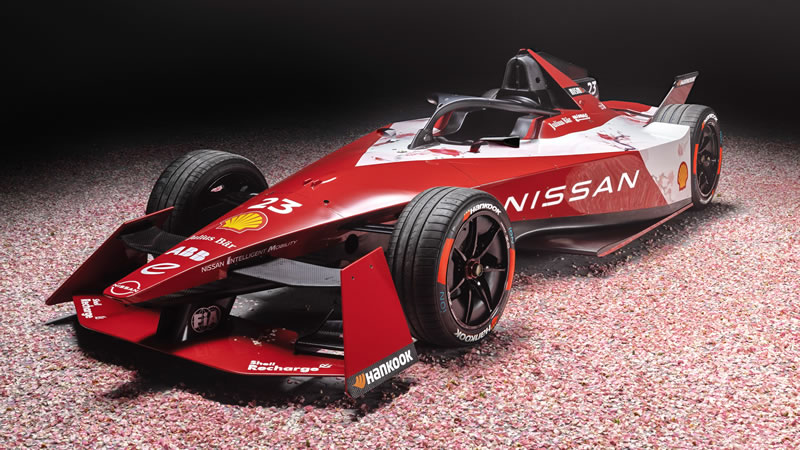 Nissan devela la decoración de su auto para la novena temporada de la FIA Fórmula E