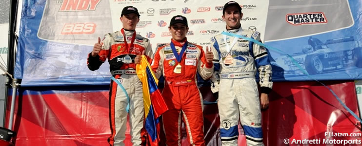 Audio: El piloto colombiano Gabby Chaves logra victoria en Road Atlanta y el subcampeonato en la Star Mazda 