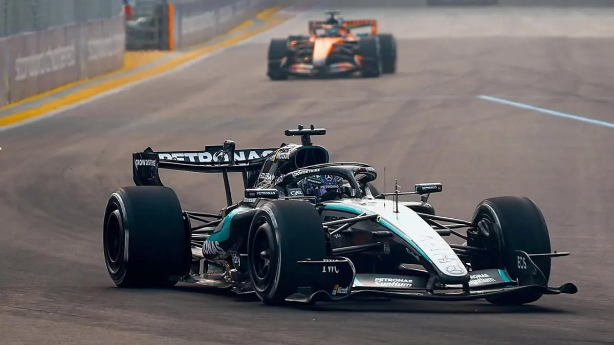 Russell adelante en el único entrenamiento en el Marina Bay - Reporte Pruebas Libres 1 - GP de Singapur