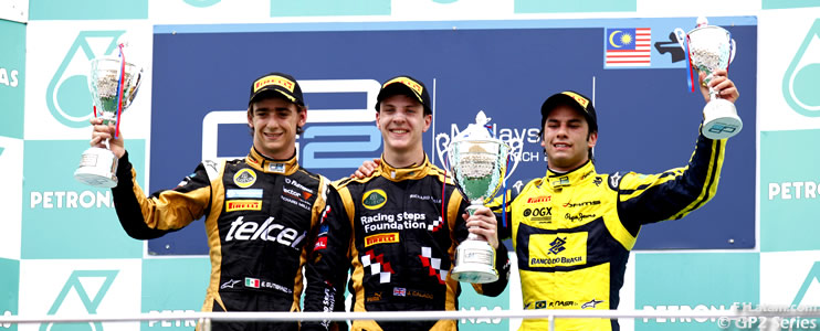 Esteban Gutiérrez termina segundo en la Sprint Race de la GP2 Series en Sepang 