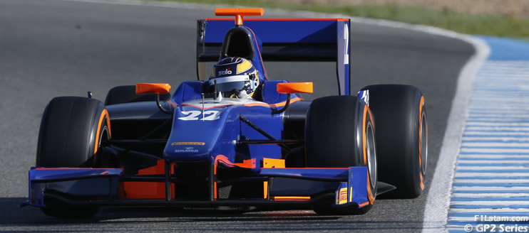 Tom Dillmann establece el mejor tiempo de la jornada - Test GP2 en Jerez - Día 1 