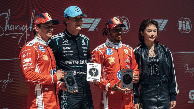 George Russell gana superando por poco a Charles Leclerc - Reporte Sprint - GP de China