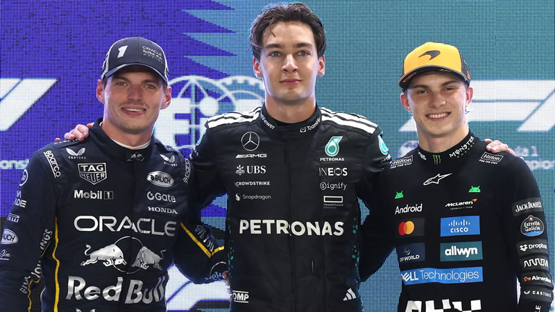 Russell da un salto de calidad y se lleva la pole position - Reporte Clasificación - GP de Singapur