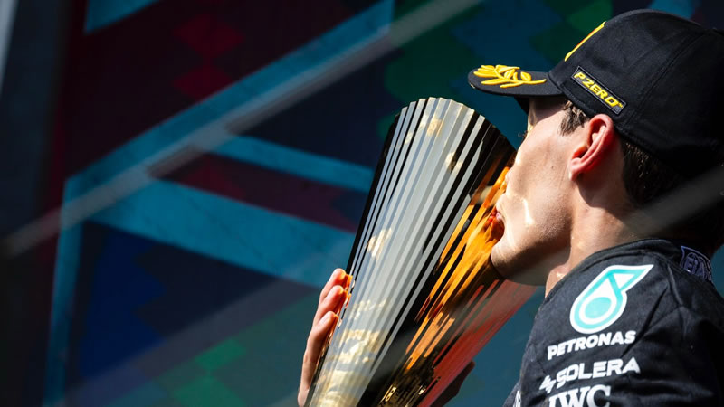 Russell gana heroicamente con una sola detención - Reporte Carrera - GP de Bélgica 