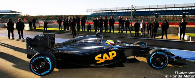 McLaren completa en Silverstone su primer test de la unidad de potencia Honda
