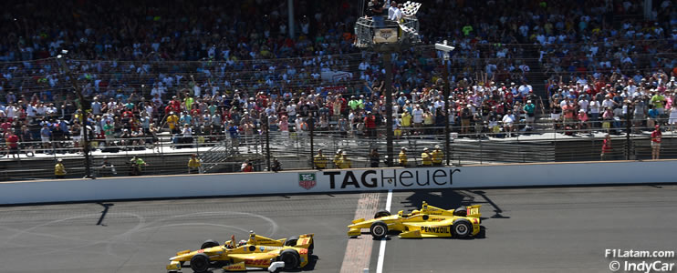 El estadounidense Ryan Hunter-Reay se consagra en Indianápolis tras apretado y reñido final
 