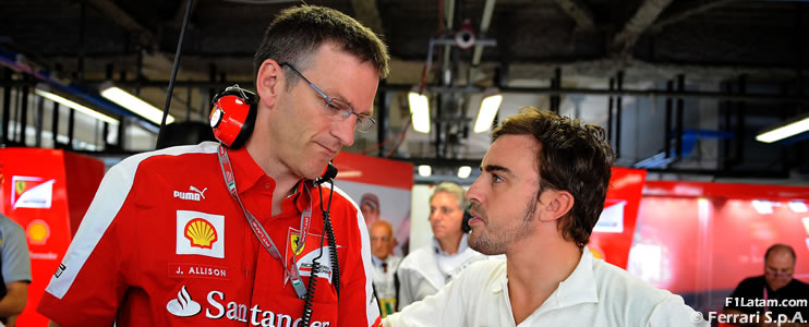 Ferrari trabaja intensamente sobre el auto de 2014 para regresar a las primeras posiciones
 