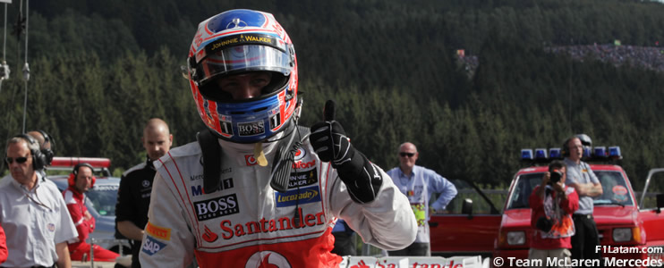 Jenson Button se lleva la pole position en Spa-Francorchamps - Reporte Clasificación - GP de Bélgica 