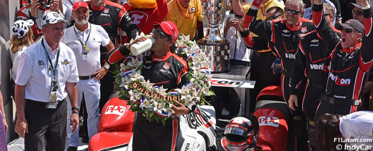 Juan Pablo Montoya logra su segunda victoria en las 500 millas de Indianápolis tras épico final
