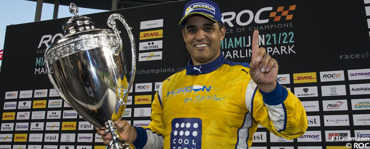 El piloto colombiano Juan Pablo Montoya logró la victoria en la Race of Champions 