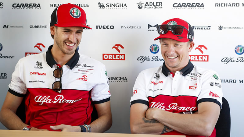 Räikkönen y Giovinazzi continuarán como pilotos de Alfa Romeo en la temporada 2021