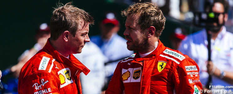Vettel y Räikkönen decepcionados con el tercer y quinto lugar en Marina Bay 