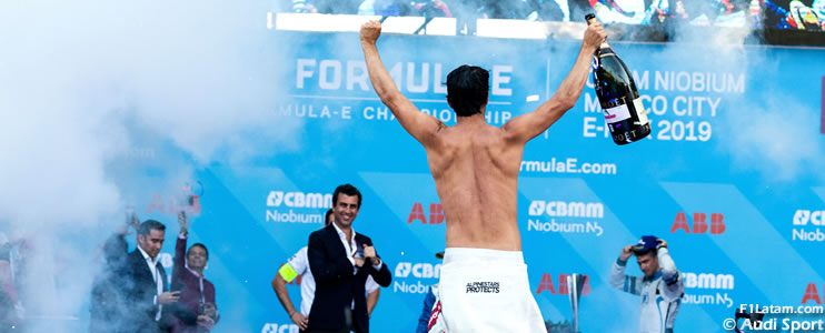 Di Grassi logró una victoria apoteósica en el E-Prix de Ciudad de México de FIA Fórmula E 