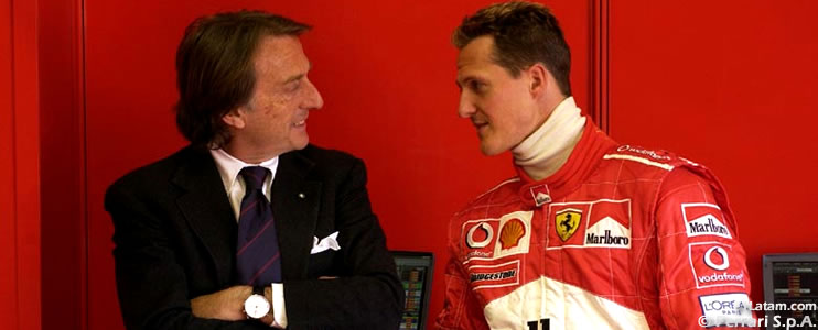 Di Montezemolo sobre Schumacher: "Las noticias desafortunadamente no son buenas"