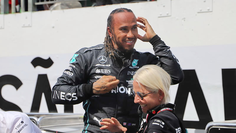 Lewis Hamilton vuelve a trabajar con Angela Cullen en su nuevo periplo en Ferrari 
