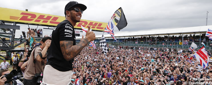 Hamilton: "Un día increíble y una sensación indescriptible" - 
Reporte Carrera - GP de Gran Bretaña - Mercedes
