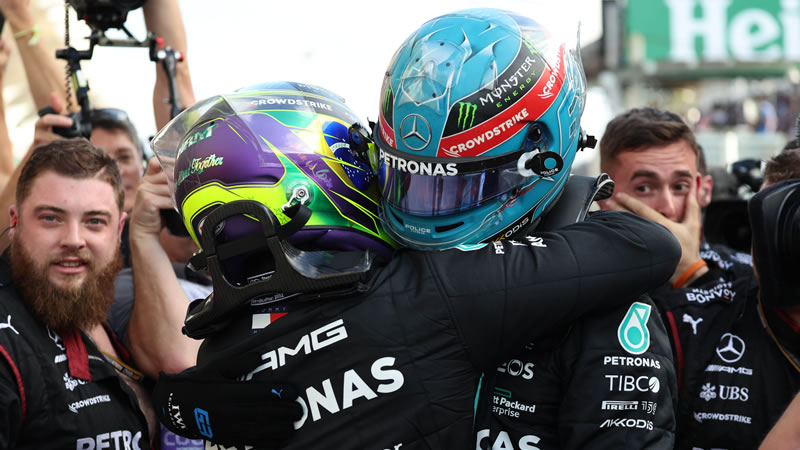 Russell se estrena como ganador en F1 y logra primera victoria de Mercedes en 2022 - Reporte Carrera - GP de Brasil
