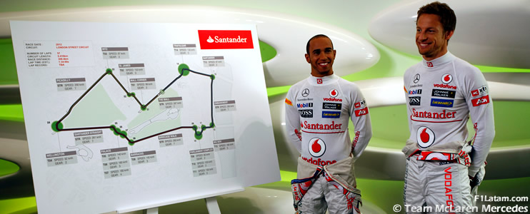 Santander presenta propuesta para un Gran Premio de Fórmula 1 en las calles de Londres 