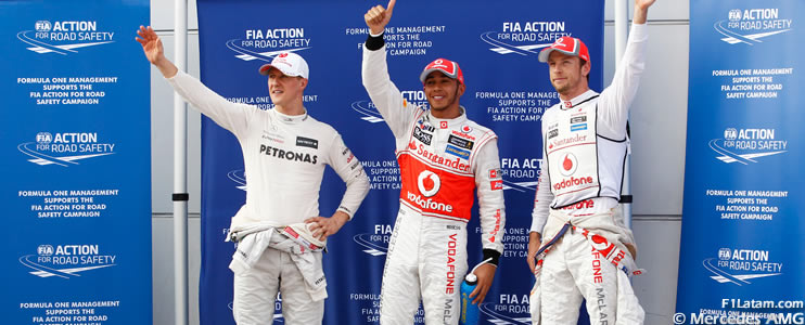 De nuevo la primera fila es para Hamilton y Button - Reporte Clasificación - GP de Malasia 