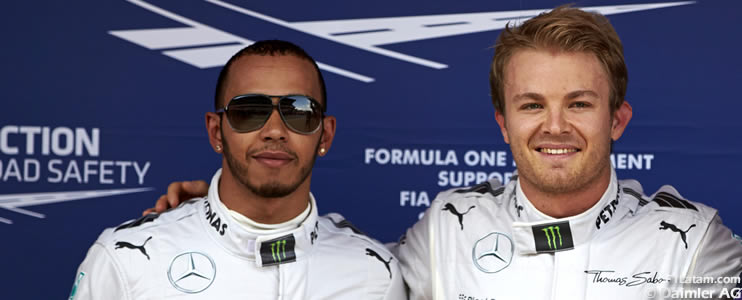 Rosberg y Hamilton: 