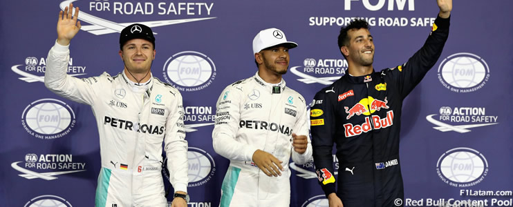 Lewis Hamilton se lleva la pole y Nico Rosberg lo escolta - Reporte Clasificación - GP de Abu Dhabi 