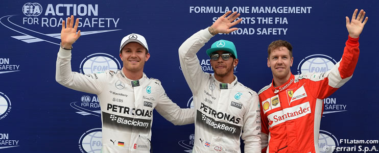 Hamilton logra la pole y Vettel se cuela entre los Mercedes - Reporte Clasificación - GP de Malasia
