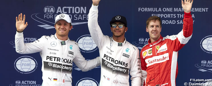 Hamilton logra la pole tras derrotar a Rosberg por tan sólo 0.042s - Reporte Clasificación - GP de China  