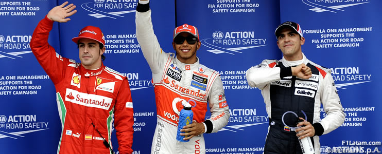 Lewis Hamilton le arrebata la pole position a Pastor Maldonado - Reporte Clasificación - GP de España 