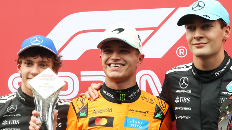 Norris gana mientras que Piastri choca y se aleja del campeonato - Reporte Sprint - GP de Brasil