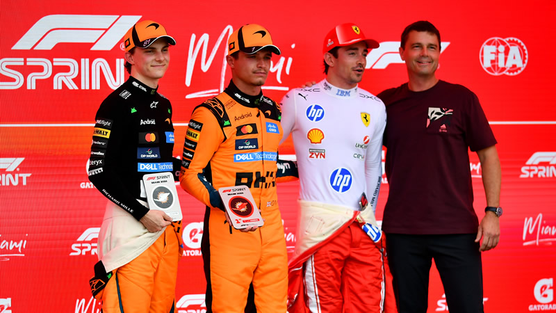 Norris domina y logra el doblete con Norris y Piastri - Reporte Sprint - GP de Miami