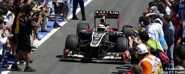 Suerte diferente para Räikkönen y Grosjean - Reporte Carrera - GP de Europa - Lotus 