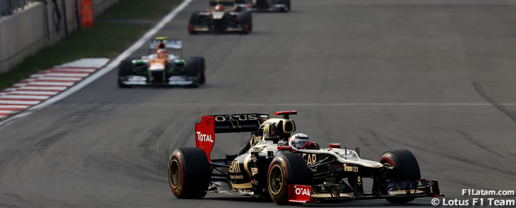 Jornada positiva para Räikkönen y Grosjean - Reporte Carrera - GP de Corea - Lotus 