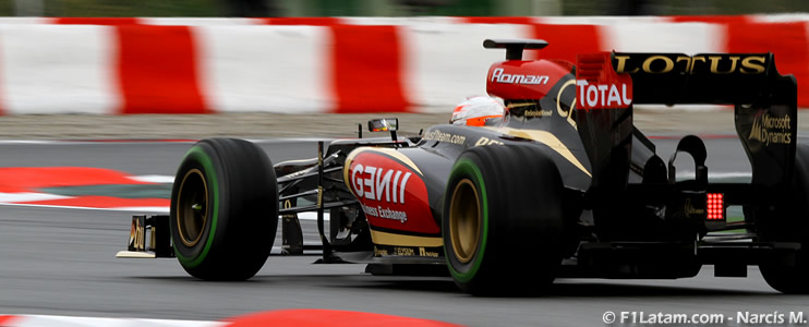 El más rápido fue el francés Romain Grosjean - Test en Barcelona - Día 6
