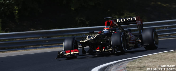 Tranquilidad por parte de Räikkönen y Grosjean - Reporte Viernes - GP de Hungría - Lotus 