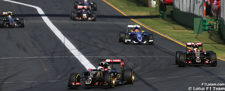Pocos metros para Maldonado y Grosjean en Melbourne - Reporte Carrera - GP de Australia - Lotus
 