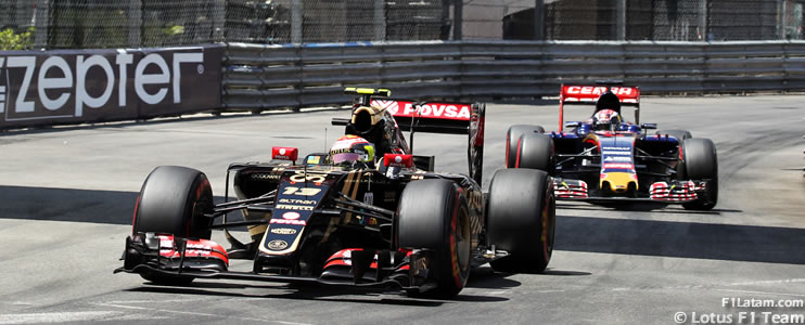 Continúan los problemas de frenos en el E23 - Reporte Carrera - GP de Mónaco - Lotus
