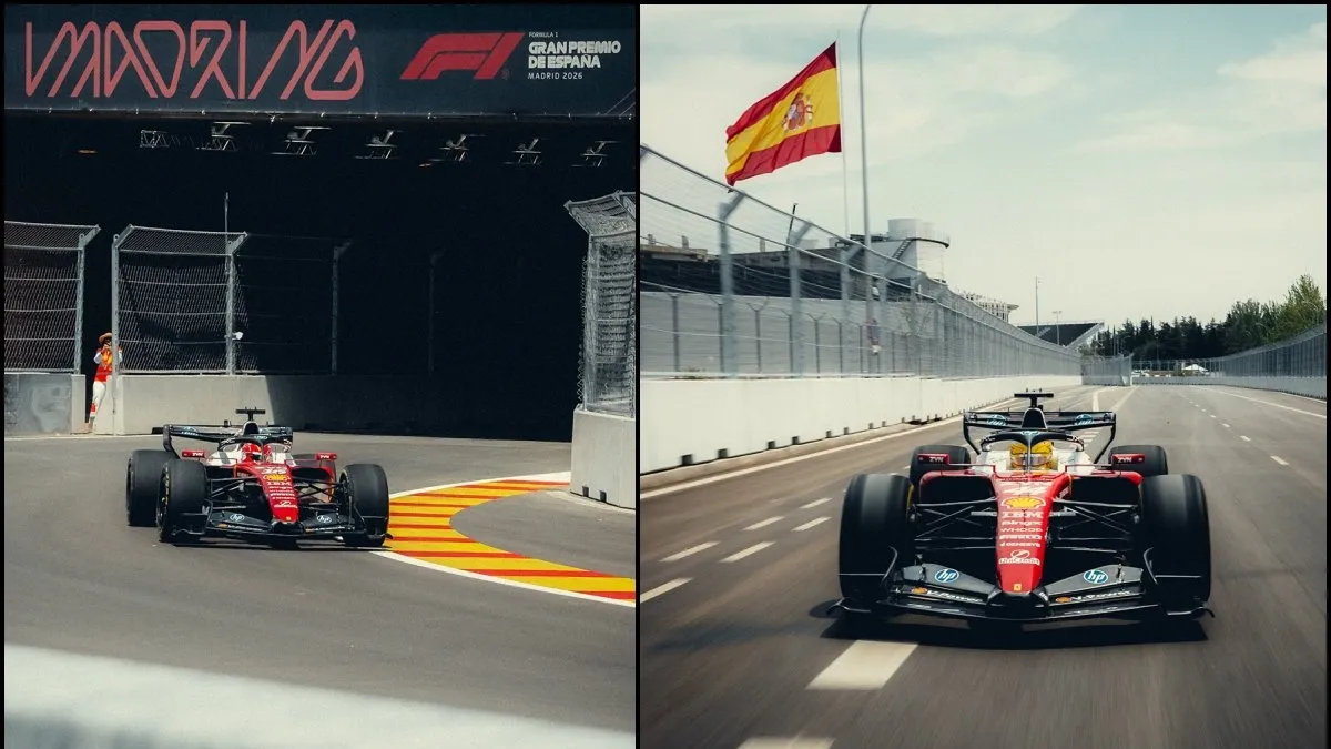 Ferrari estrena el Circuito de MADRING con un auto de F1 con Leclerc y Hamilton