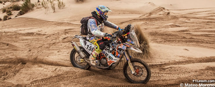 AUDIO: Entrevista con el motociclista colombiano Mateo Moreno tras finalizar con éxito el Rally Dakar 2017