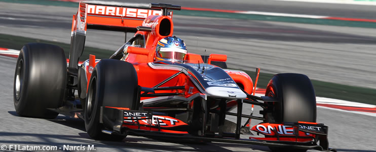 El nuevo auto de Marussia no pasó el 'crash test' y no podrá participar en los entrenamientos en Barcelona 