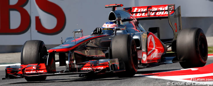 Jenson Button fue el más rápido - Reporte Pruebas Libres 2 - GP de España  